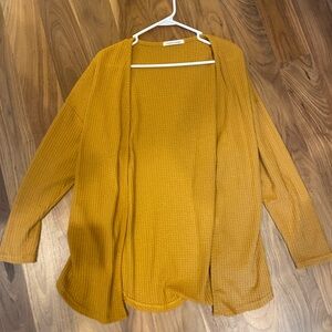 Mustard Cardigan Sweater